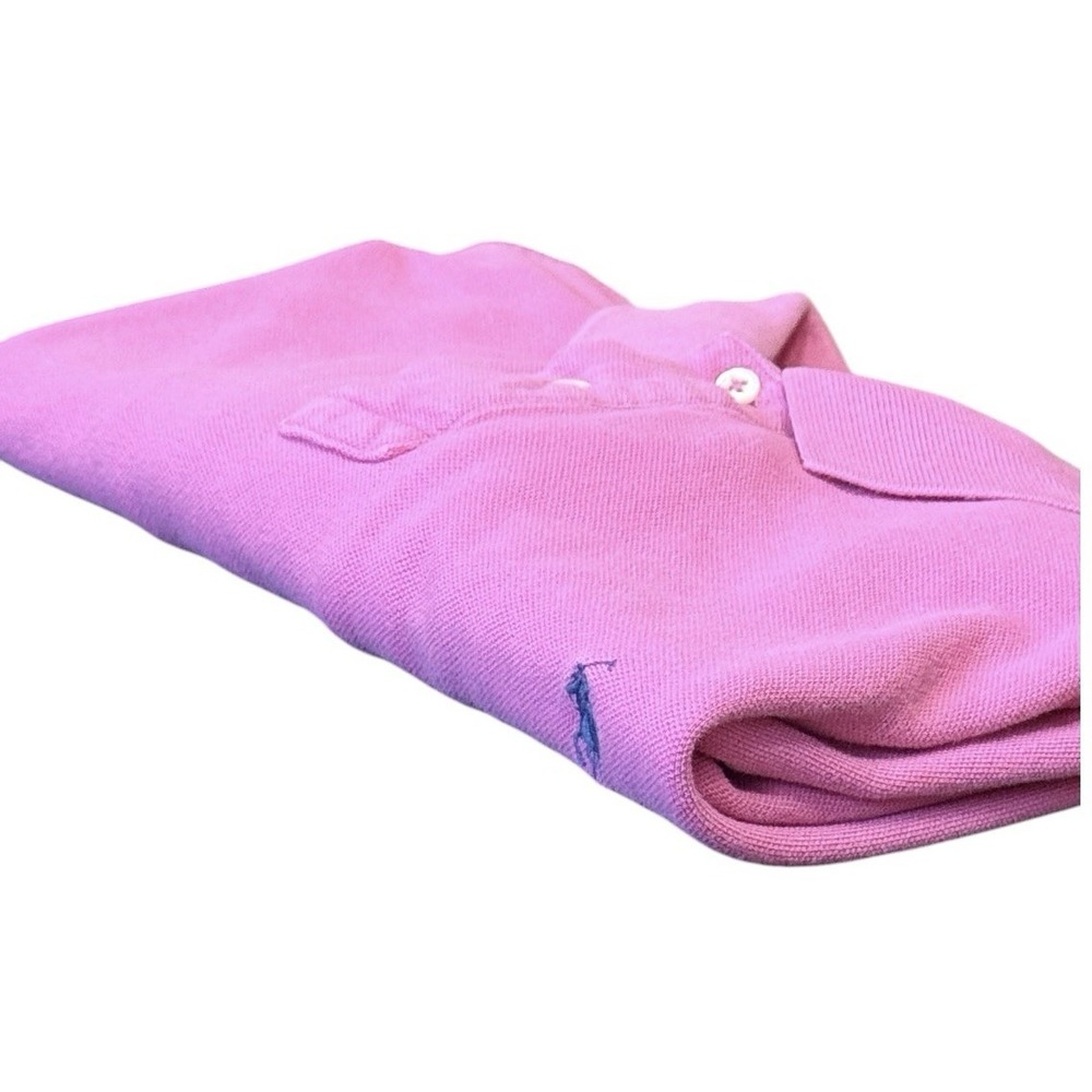 Polo Ralph Lauren Custom Fit Men's‎ XL Pink Short Sleeve Polo Shirt